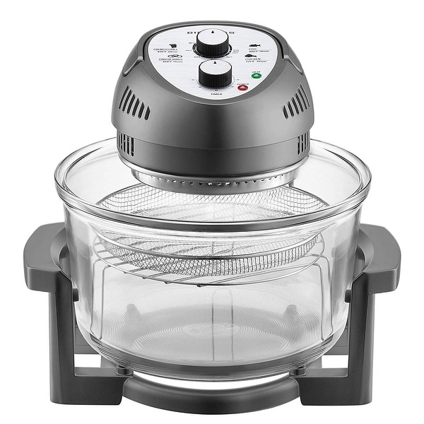 Big Boss 1300 Watt Oil-less Air Fryer with built in timer. Opens flyout.