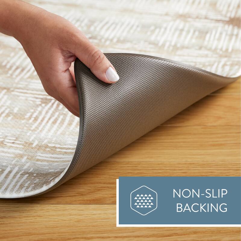 TOWN & COUNTRY BASICS Boho Geo Anti Fatigue Kitchen Mat Non-Slip Backing