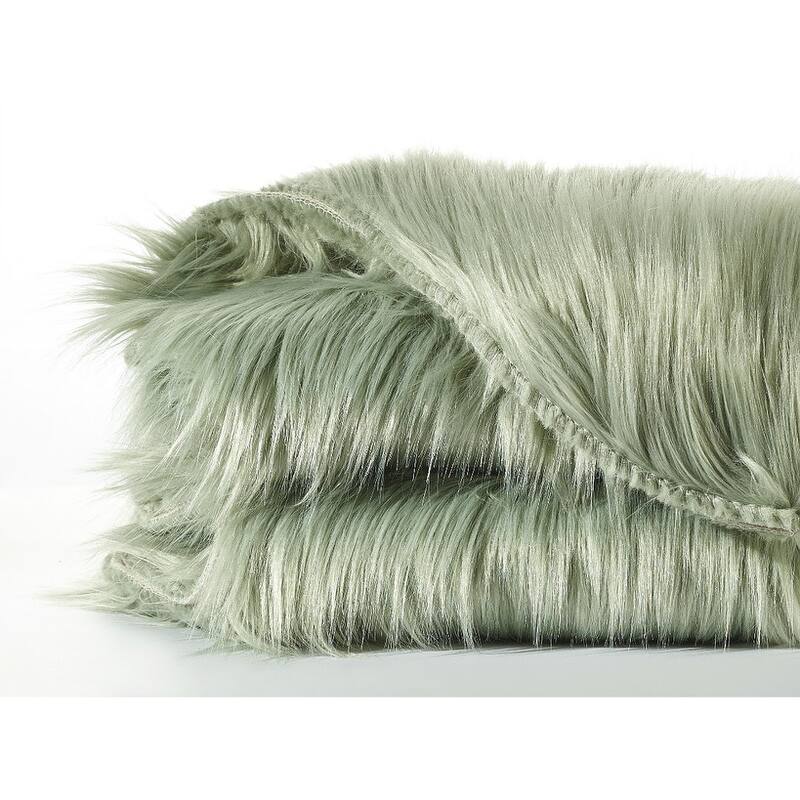 Serenta Shag Sheepskin Silky FauxFur Area Rug Sofa Decor - 24" x 36" - 24" x 36"