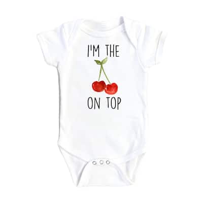 Cherry On Top - Baby Boy Girl Clothes Infant Bodysuit Funny Cute Newborn
