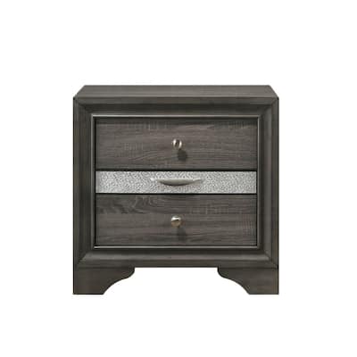2 Drawers and 1 Jewelry Drawer Nightstand
