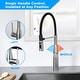 preview thumbnail 8 of 8, Single Handle Pull Down Sprayer Kitchen Faucet in Brushed Nickle
