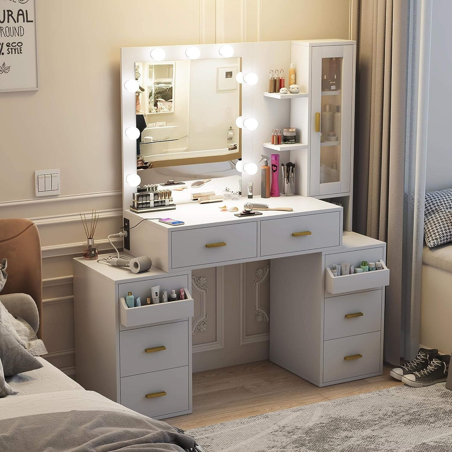 Makeup mirror hotsell for desk