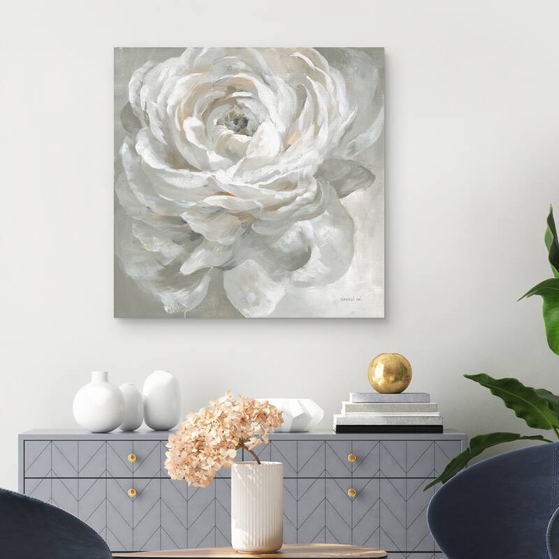 White Rose by Danhui Nai Canvas Art Print