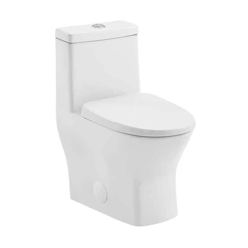 Malta Ii One-Piece Round Toilet, 10" Rough-In 1.1/1.6 Gpf - 24" x 14" 28.75"
