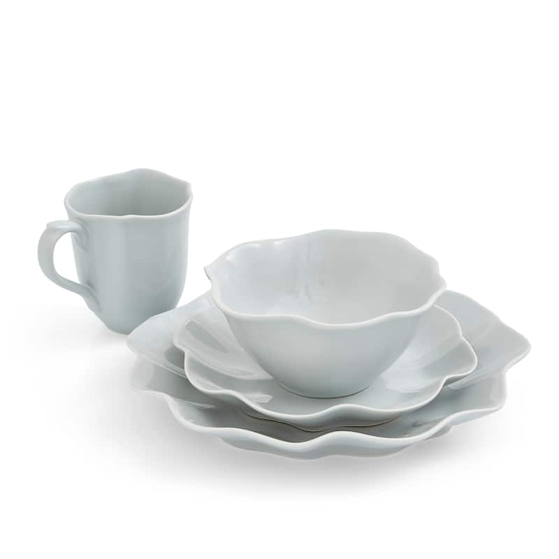 Portmeirion Sophie Conran Floret 4 Piece Place Setting - Dove Grey