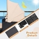 preview thumbnail 55 of 61, Outdoor Patio Daybed with Canopy and Foldable Side Trays - 65" x 60.5 x 58.5"