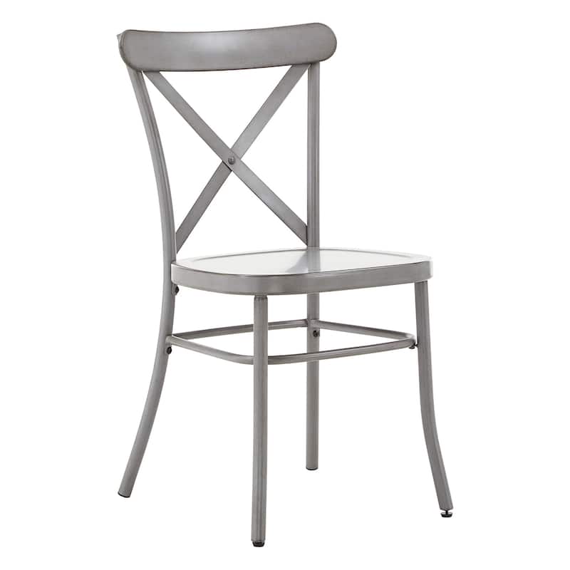 Wilmington II 42" 5-Piece Metal Chair Dining Set by iNSPIRE Q Classic