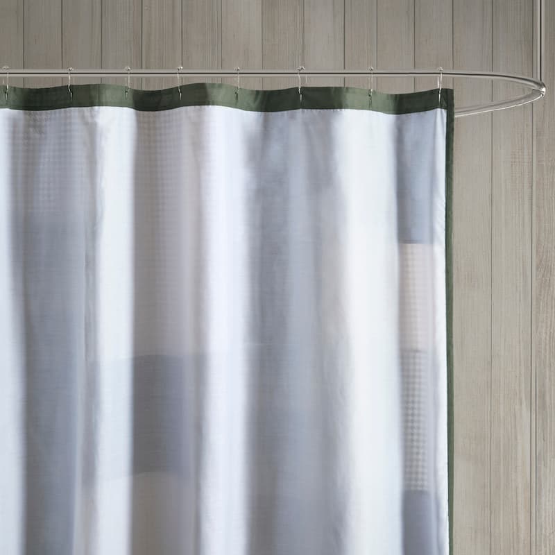 Woolrich Mill Creek Pieced Cotton 72x72" Shower Curtain