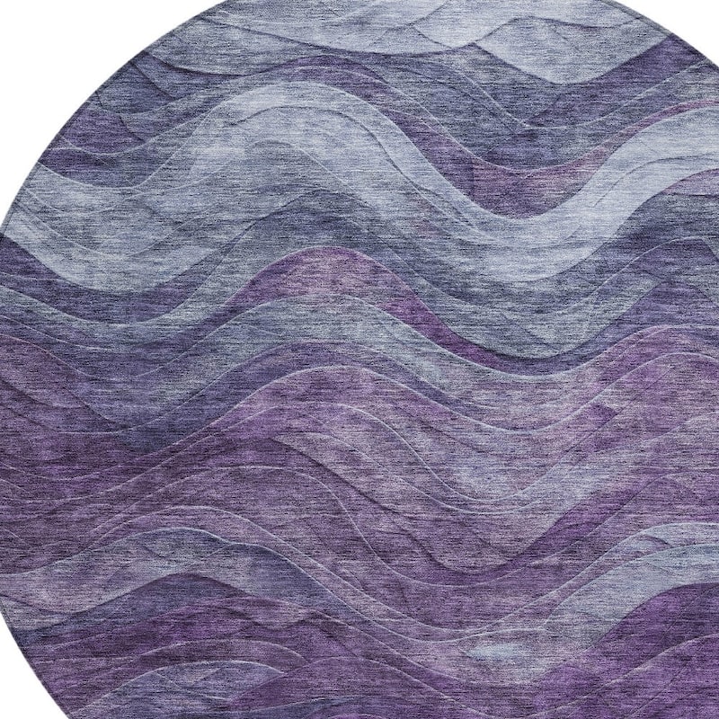 HomeRoots Abstract Transitional Rectangle Outdoor Rug