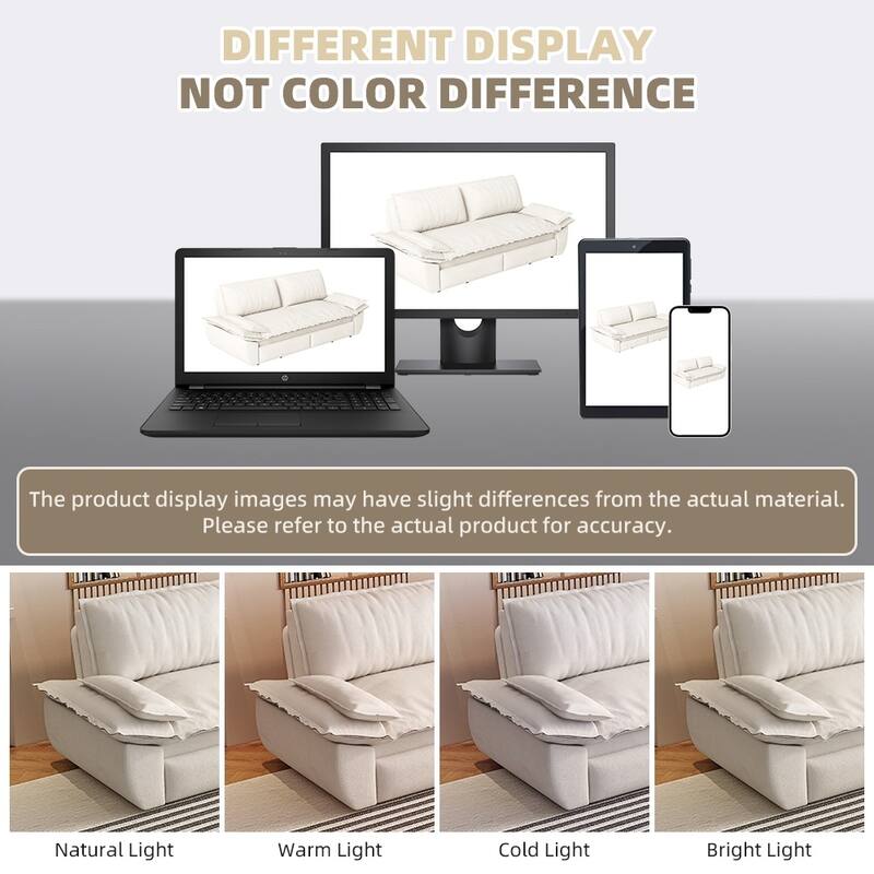 Homy Casa 72'' Queen Pull Out Sofa Bed, 3-in-1 Corduroy Sleeper Couch