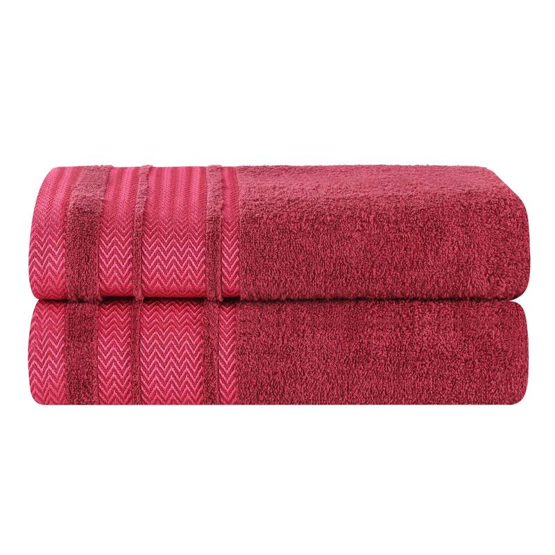 Superior Hays Cotton Absorbent Medium Weight Bath Towels, Set of 2