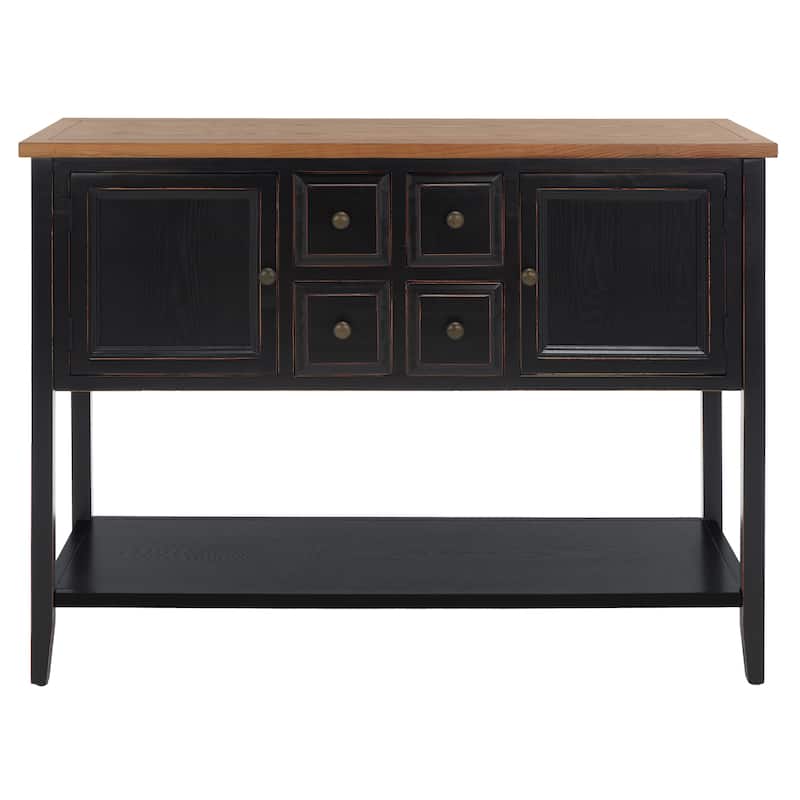 SAFAVIEH Milenija Oak Finish Storage Sideboard - 45.7" x 15" x 34" - 17Wx48Dx22H