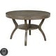 preview thumbnail 2 of 4, Furniture of America Yuma Rustic 48-inch Grey Round Dining Table Grey