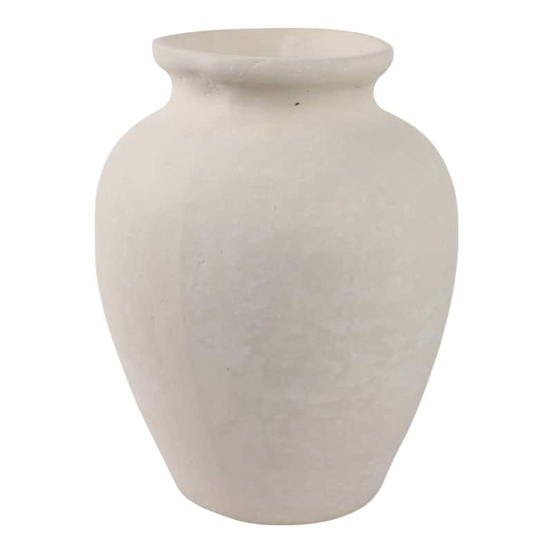 Pottery Decorative Vase Rustic Finish for Living Room or Shelf Decor