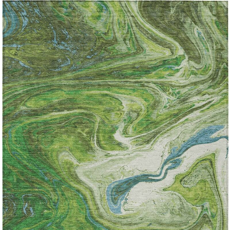 HomeRoots Abstract Transitional Rectangle Outdoor Rug