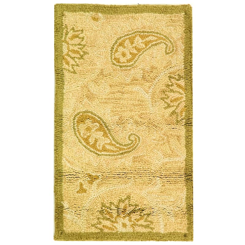 SAFAVIEH Handmade Berkeley Paisley Dosha Botanical Wool Rug