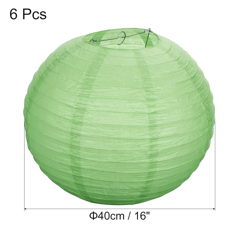 6pcs 16 Inch Folding Hanging Paper Lanterns for Wedding Home Party