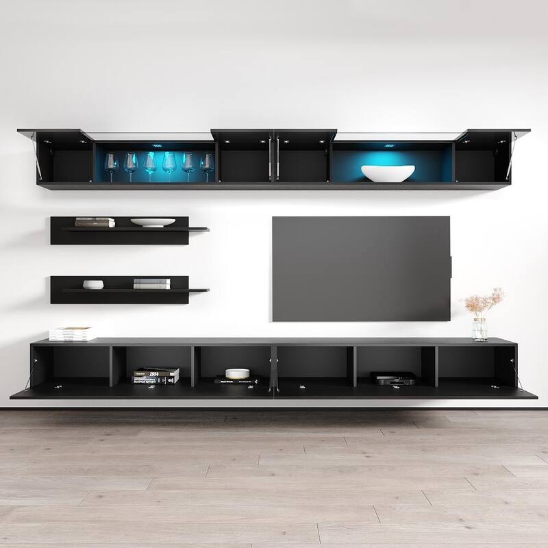 Fly I3 30TV Wall Mounted Floating Modern Entertainment Center