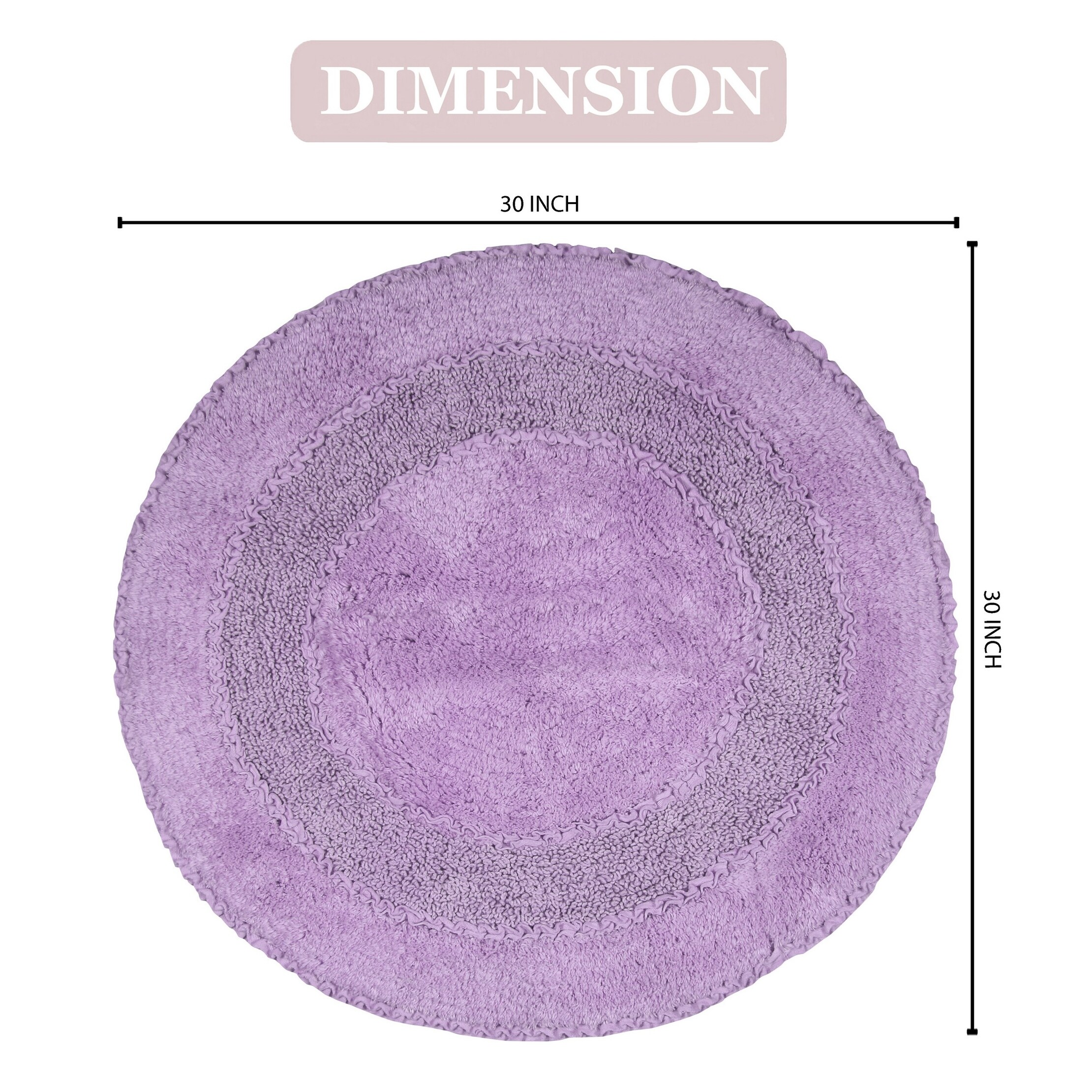 Soft Cotton Radiant Collection Bathroom Rug Absorbs Water Fast-image