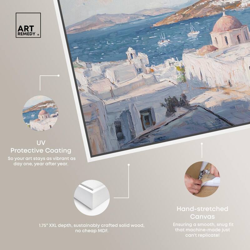 Early Morning Greece Canvas by Art Remedy
