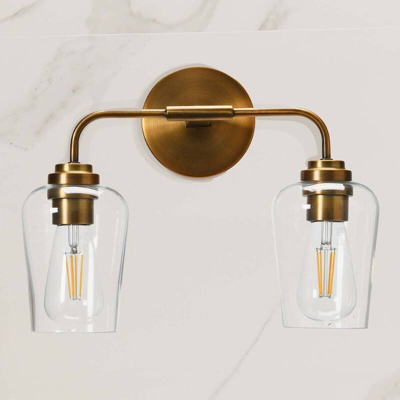 Robert Stevenson Lighting Holden - Metal and Glass Vanity Light