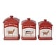 preview thumbnail 2 of 2, Certified International Vintage Farm Square Canister Set 3 pc. - 6.50"W x 6.50"D x 9.25"H