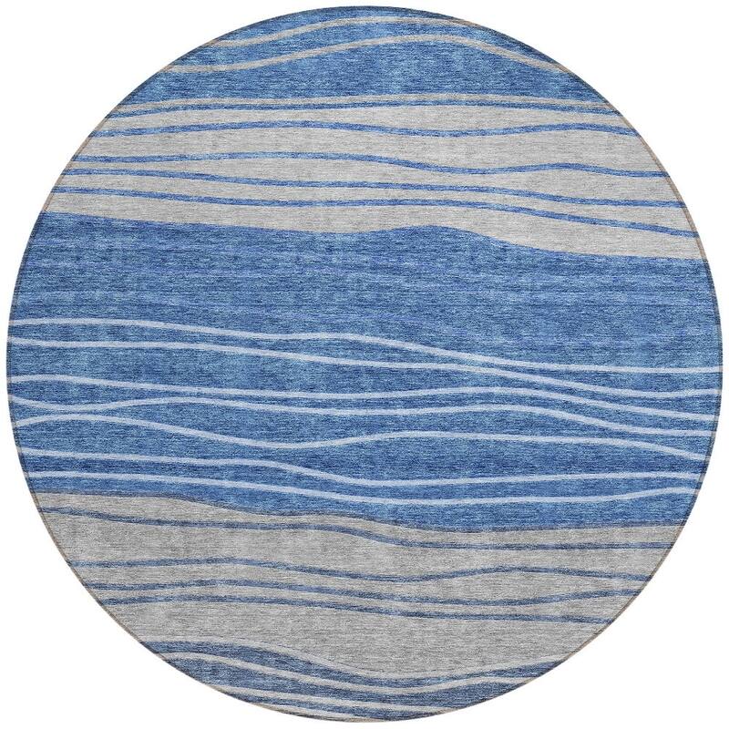 HomeRoots Striped Transitional Rectangle Outdoor Rug