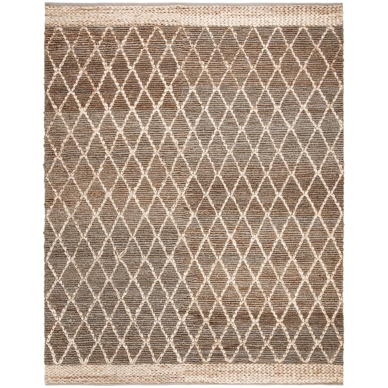 SAFAVIEH Handmade Natural Fiber Foolke Casual Jute Trellis Rug