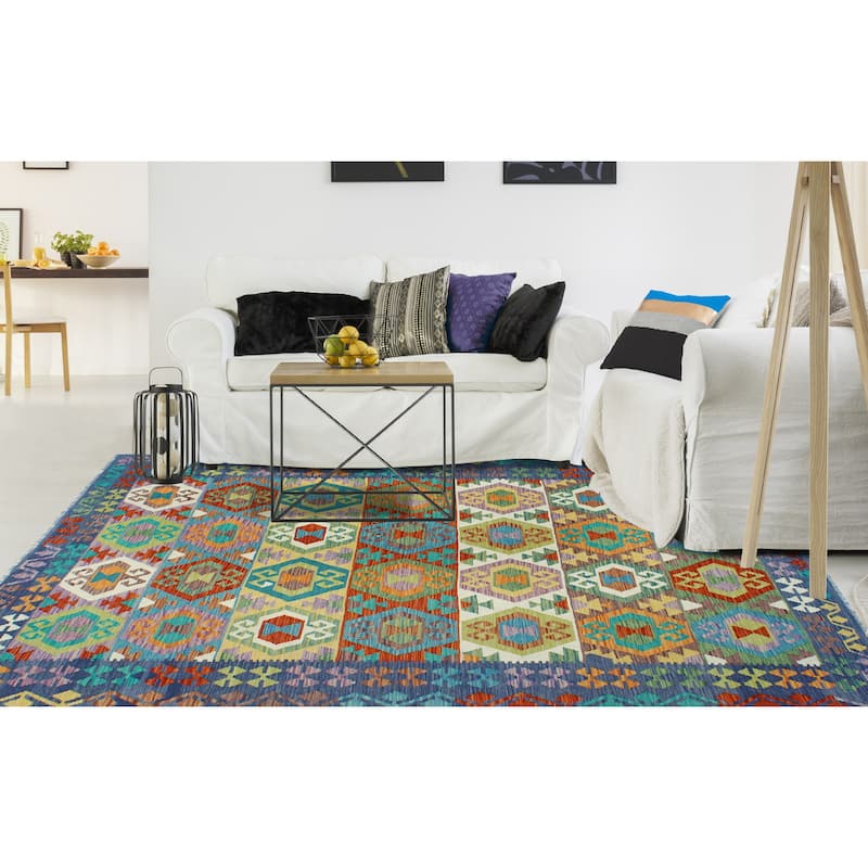 Flatweave Lucca Drk. Grey/Gold Rug - 6'6" x 9'10"