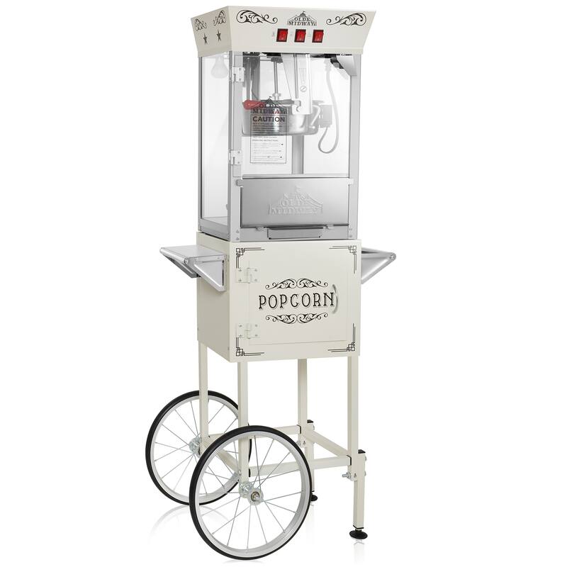 Movie TheaterStyle Popcorn Machine with Cart and 10oz Kettle