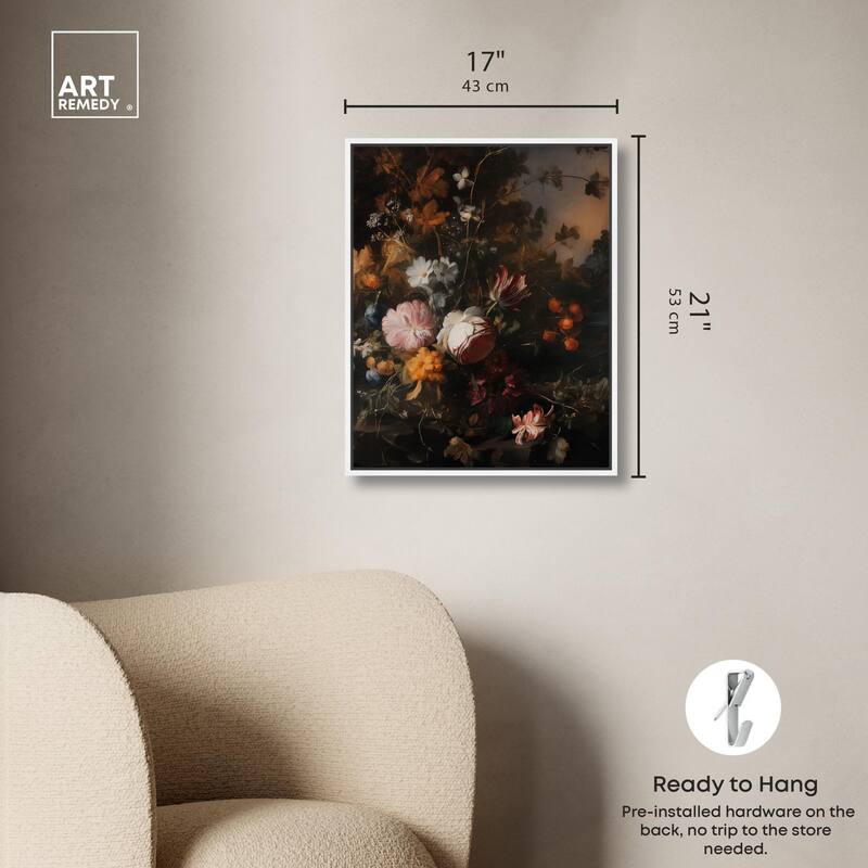 Shadowed Petal Secrets I Canvas by Art Remedy