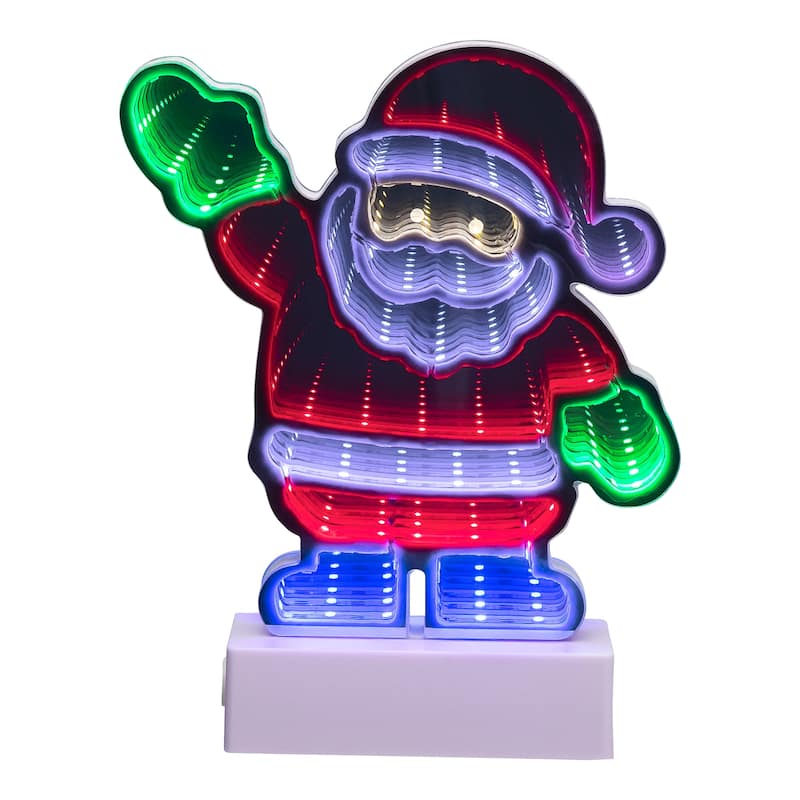 LED 3D Santa Claus Christmas Tunnel Light - 8"