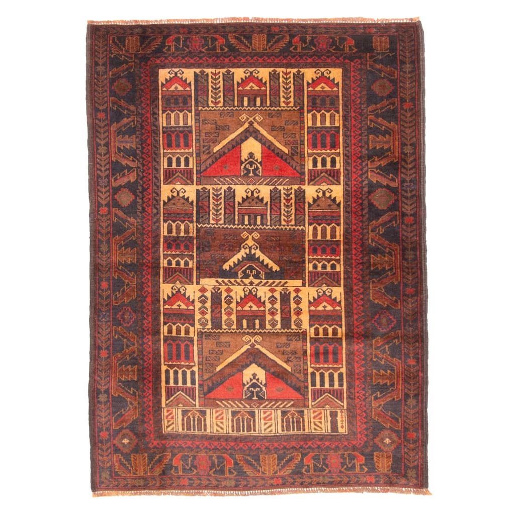 ECARPETGALLERY Hand-knotted Teimani Tan Wool Rug - 3'0 x 4'1