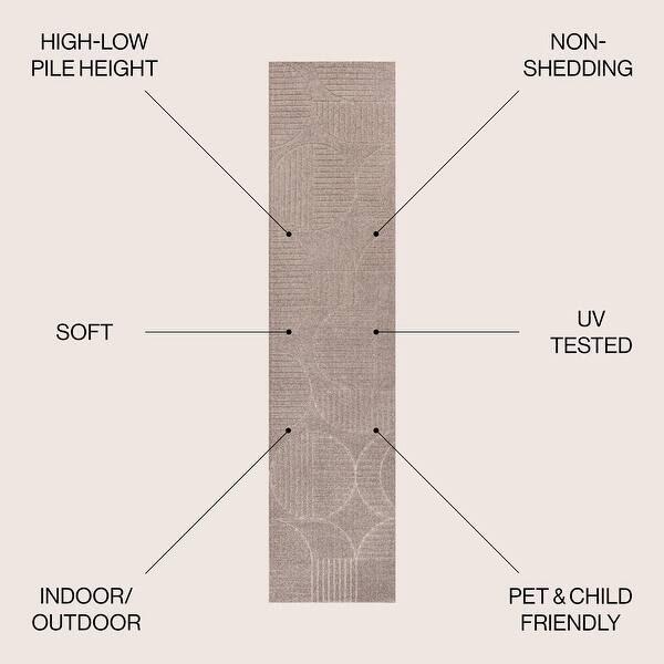 dimension image slide 23 of 33, JONATHAN Y Dila Geometric Arch Scandi Striped Ivory/Cream Area Rug