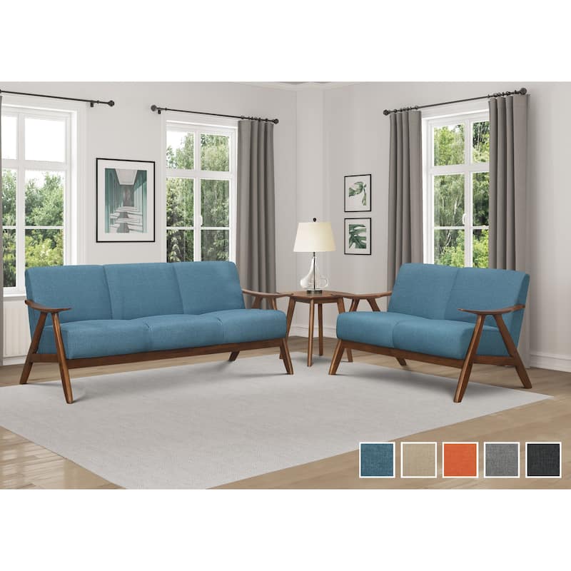 Levine 2-Piece Retro Living Room Sofa Set