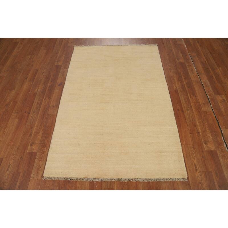 Gabbeh Oriental Foyer Rug Accent Hand-Knotted Wool Carpet - 3'4"x 5'0"