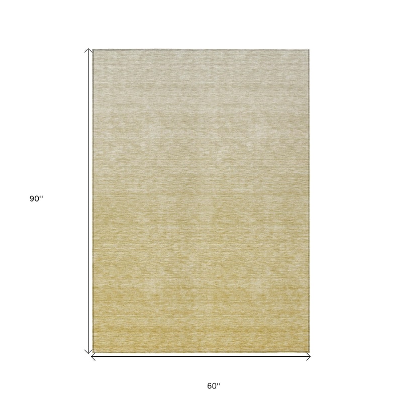 HomeRoots Ombre Transitional Rectangle Outdoor Rug