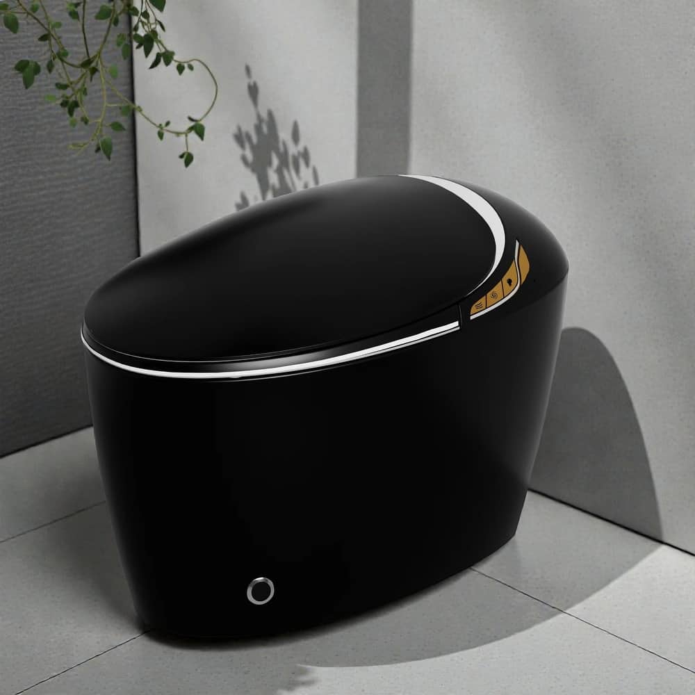 Smart Toilet with Built In Bidet. Auto Open Close Seat. Foot Sensor Flush. Heated Seat. Warm Water Dryer