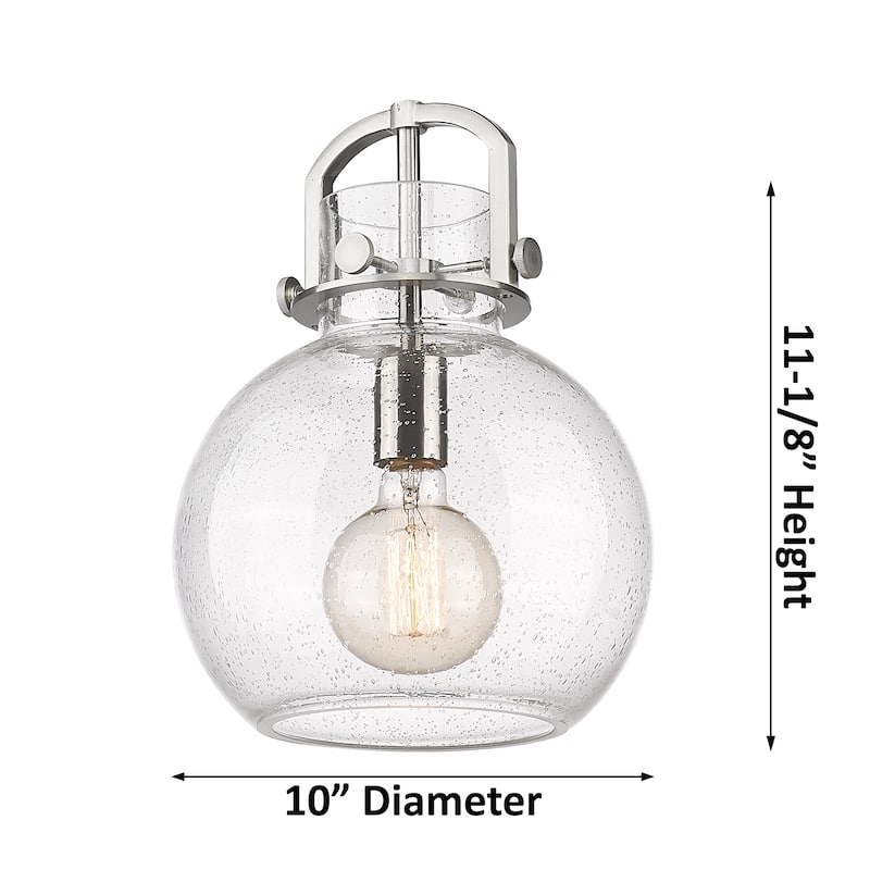 Innovations Lighting Newton Sphere - 1 Light 10" Stem Hung Pendant