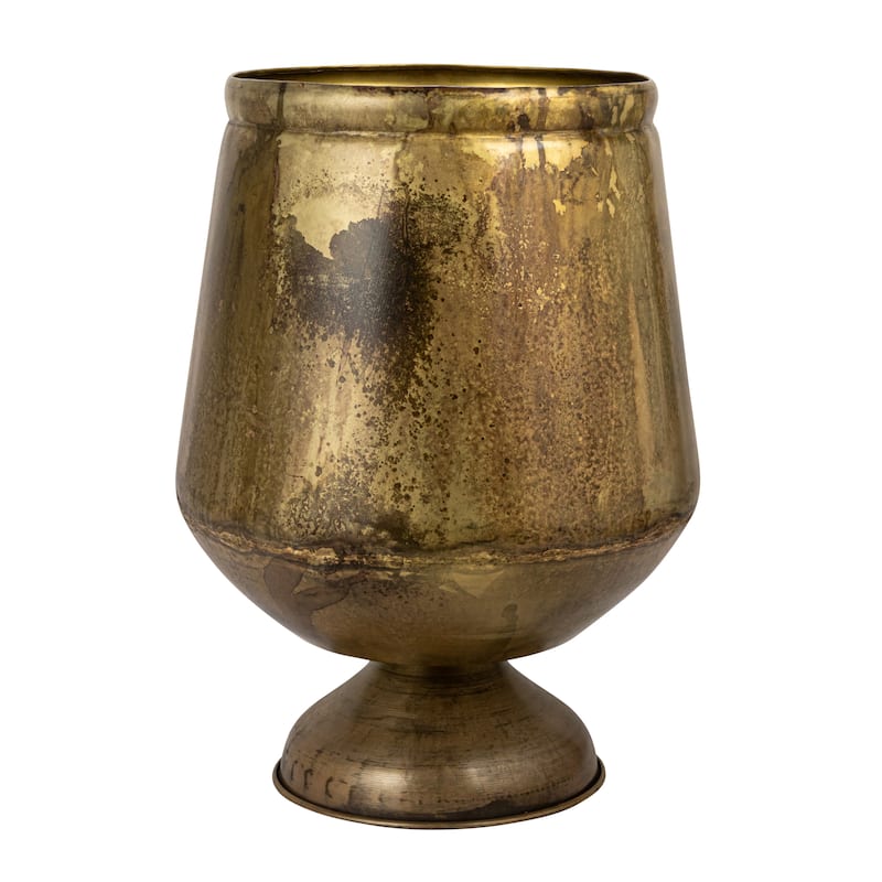 Metal Footed Planter - 15.8"L x 15.8"W x 20.5"H