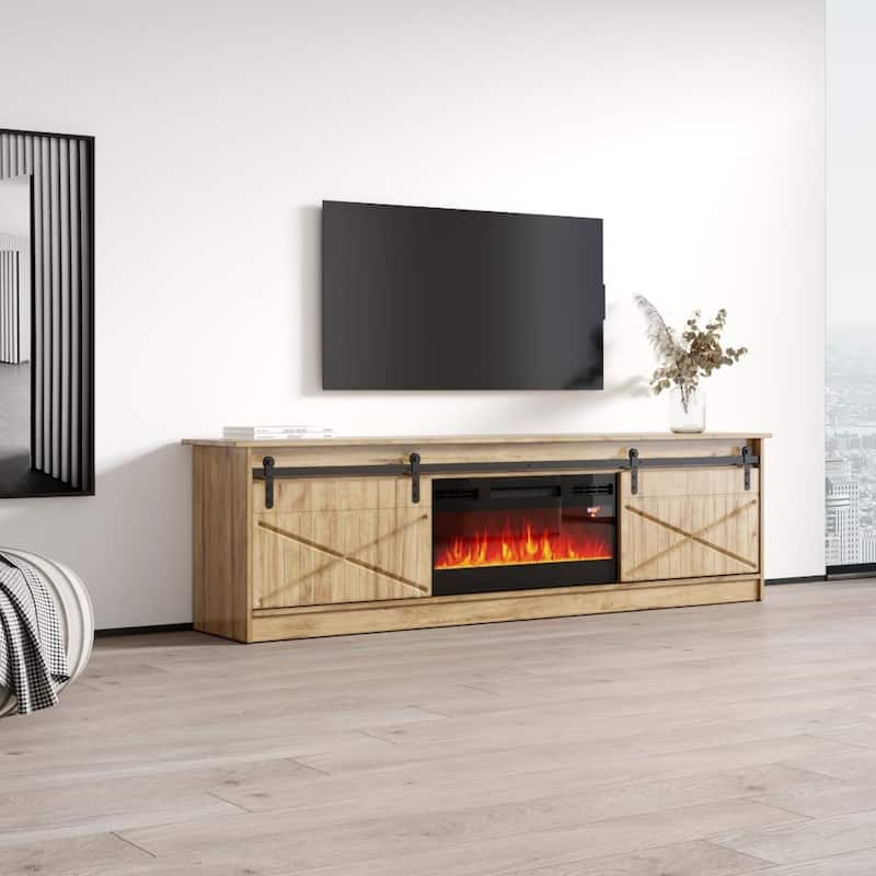 Granero BL-EF Electric Fireplace 79" TV Stand