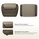 preview thumbnail 60 of 78, Patio Wicker Furniture Set Outdoor Rattan Bistro Set