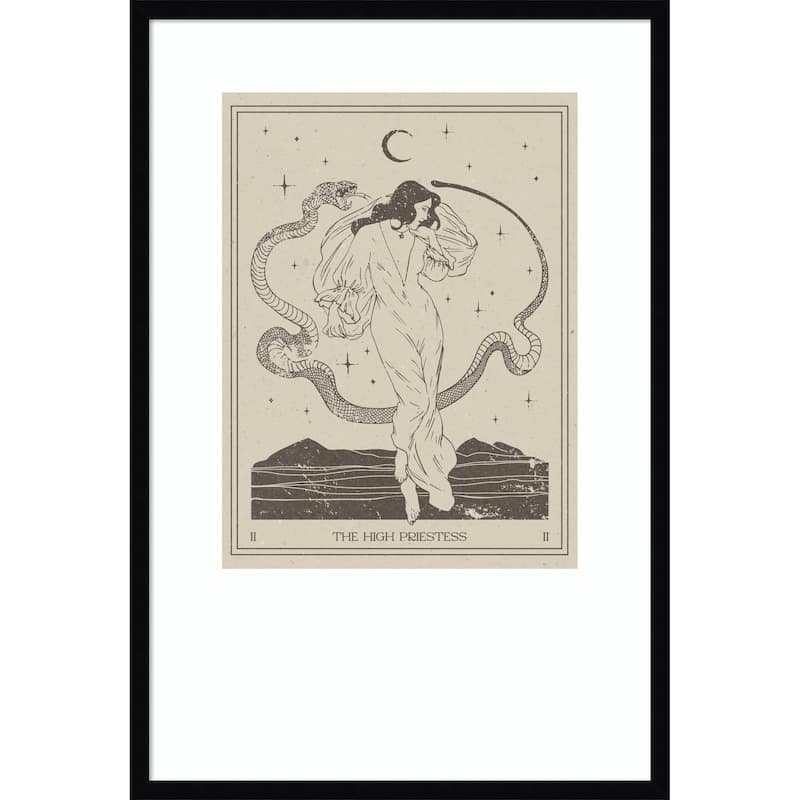 The High Priestess by Nktn Wood Framed Wall Art Print