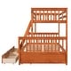 preview thumbnail 36 of 54, Space-Saving Twin Over Full Bunk Bed with Drawers, Solid Wood Frame with Guardrails and Ladder, Detachable into 2 Platform Beds