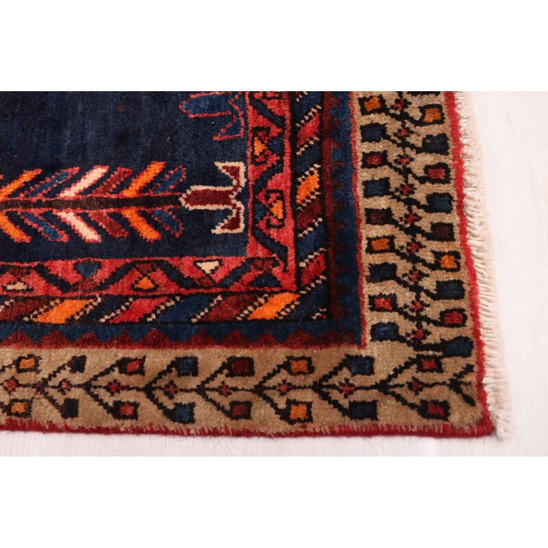 ECARPETGALLERY Hand-knotted Melis Black, Red Wool Rug - 5'0 x 6'4