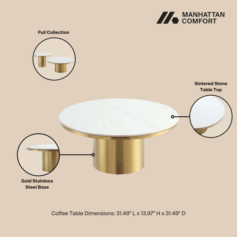 Manhattan Comfort Glenn Modern Coffee Table