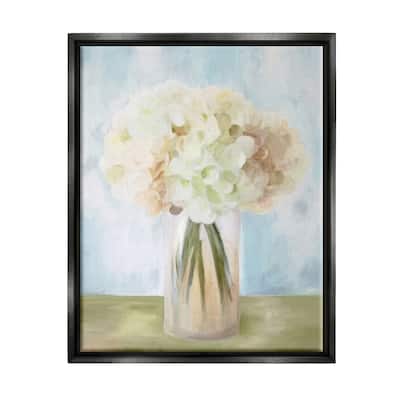 Stupell Muted Hydrangea Bouquet Framed Floater Canvas Wall Art Design by Amy Hall