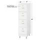 preview thumbnail 6 of 4, Simple Living Erfjord 4-Drawer Filing Cabinet