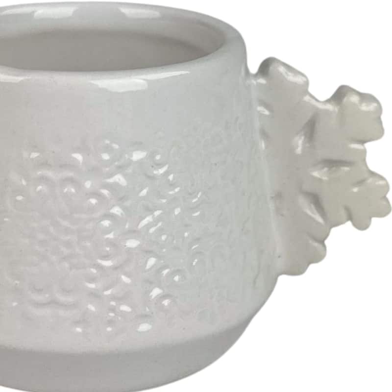 10 Strawberry Street Snowflake Handle Espresso Cups - Set of 6